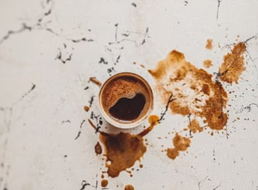 coffee stains vs white carpet