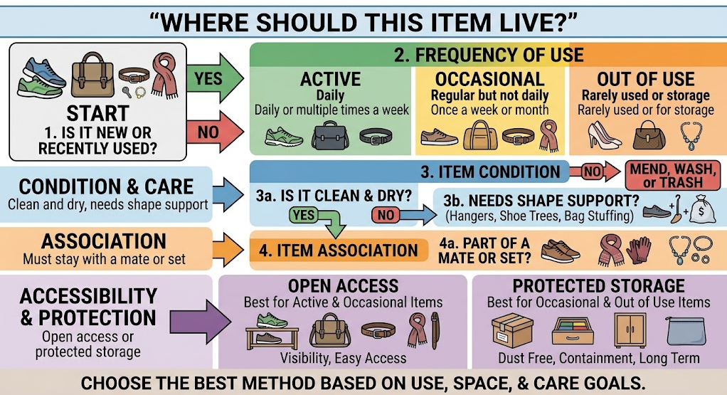 How to Store Shoes and Accessories
