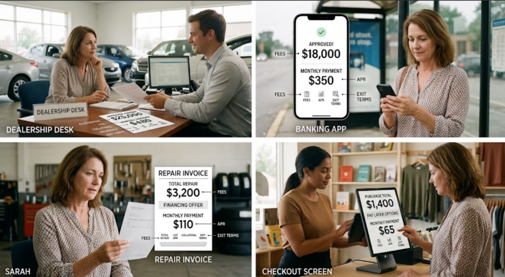 What to Check Before Accepting a Loan Offer - Loan offers appear during purchases and urgent expenses, where approval and monthly payment can be easier to see than full contract terms.